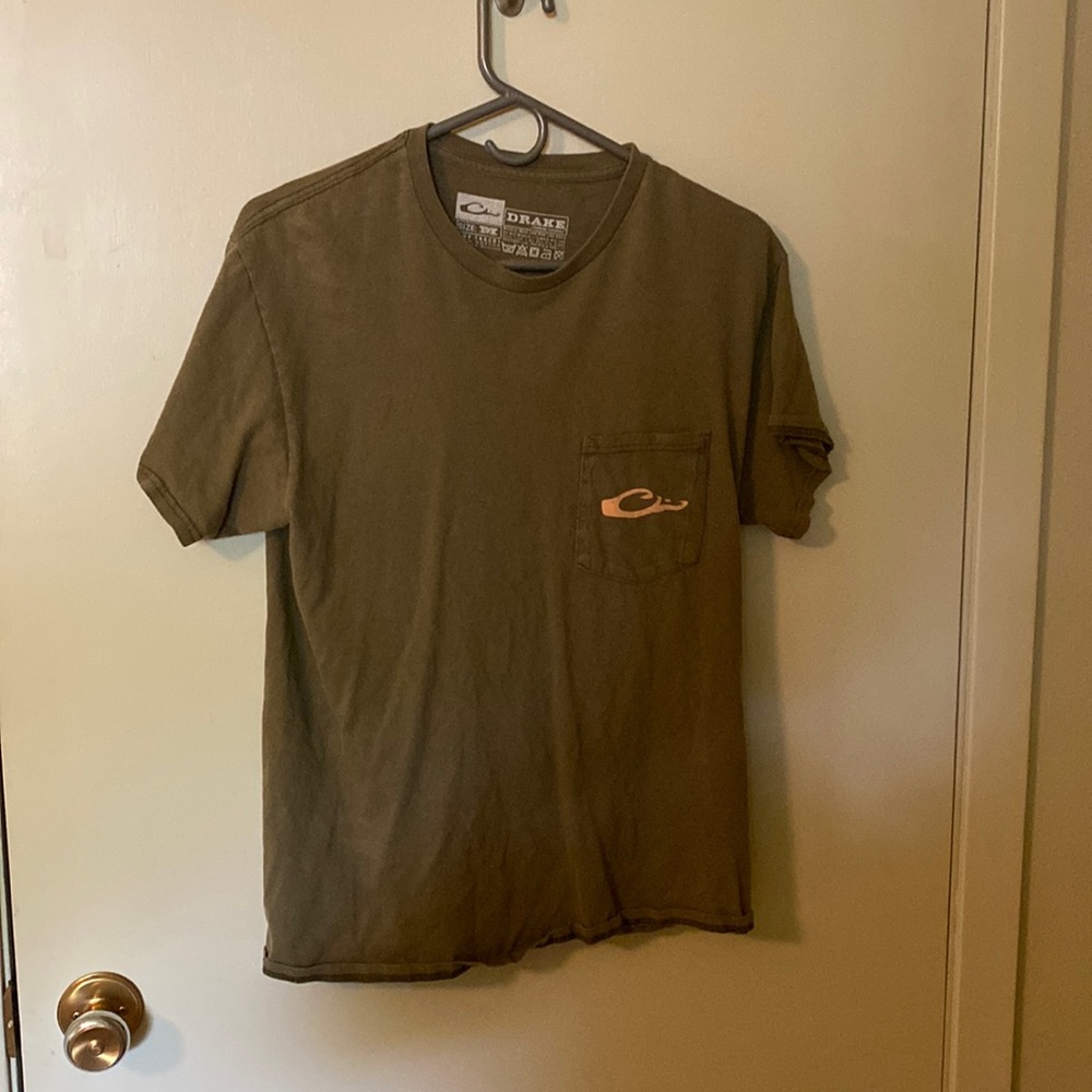 Drake tee shirt medium olive green
